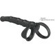 Tatum anillo vibrador pene con plug 10 vibraciones negro - Pretty Love