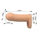 Wolfram funda para pene extensora 11,5 cm Ø 3,8 cm color natural - Pretty Love