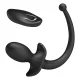 Vibrador anal y perineal con control remoto inalámbrico negro - Mr Play