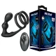 Anillo para pene con plug anal con vibración control remoto - Mr Play