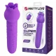 Dannell vibrador con estimulación oral y clitoral recargable morado - Pretty Love
