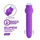 Dannell vibrador con estimulación oral y clitoral recargable morado - Pretty Love