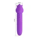 Dannell vibrador con estimulación oral y clitoral recargable morado - Pretty Love