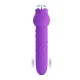 Dannell vibrador con estimulación oral y clitoral recargable morado - Pretty Love