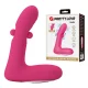 Duden vibrador de silicona recargable 12 modos de vibración y 3 modos de balanceo rosa - Pretty Love