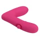 Duden vibrador de silicona recargable 12 modos de vibración y 3 modos de balanceo rosa - Pretty Love