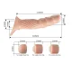 Funda para pene texturizada con extensores - Pretty Love