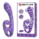 Summer vibrador doble con asa 19 cm Ø 3,5 cm morado - Pretty Love