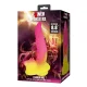 Ripplied Monster dildo fantasía con ventosa 22,5 cm Ø 5,5 cm rosa y amarillo - Power Monsters