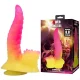 Ripplied Monster dildo fantasía con ventosa 22,5 cm Ø 5,5 cm rosa y amarillo - Power Monsters