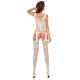 Bodystocking efecto liguero blanco BS121 - Passion