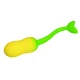 Huevo vibrador pulsen control APP 12 funciones recargable USB Verde-Amarillo - Pretty Love