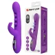 Sabien vibrador rabbit con estimulación por Golpeteos y LED morado - Pretty Love