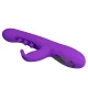Sabien vibrador rabbit con estimulación por Golpeteos y LED morado - Pretty Love