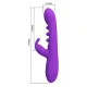 Sabien vibrador rabbit con estimulación por Golpeteos y LED morado - Pretty Love