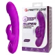 Monica vibrador doble estimulación para punto G y clítoris recargable morado - Pretty Love