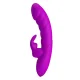 Monica vibrador doble estimulación para punto G y clítoris recargable morado - Pretty Love