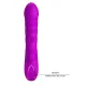 Monica vibrador doble estimulación para punto G y clítoris recargable morado - Pretty Love