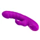 Monica vibrador doble estimulación para punto G y clítoris recargable morado - Pretty Love