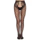 Medias de red con panty sin entrepierna negro talla única 1966 - Leg Avenue