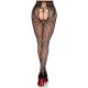 Medias de red con panty sin entrepierna negro talla única 1966 - Leg Avenue