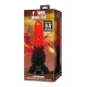 Fire dragon dildo fantasía con ventosa 24,5 cm Ø 5,8 cm rojo y negro - Power Monsters