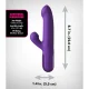 Vibrador rabbit super Sonix Thruster morado - Fantasy For Her