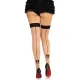 Medias de spandex con costura trasera negro talla única 1963 - Leg Avenue