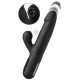 Vibrador rabbit Sonix Silicone Thruster negro - Fetish Fantasy Series