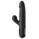 Vibrador rabbit Sonix Silicone Thruster negro - Fetish Fantasy Series