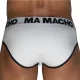 Slip clásico blanco + negro MCH006 - Macho