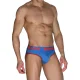 Slip clásico azulón + rojo MCH005 - Macho