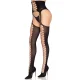 Medias de liguero con encaje negro talla única 1968 - Leg Avenue