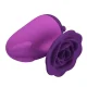 Estimulador de clítoris 7 modos recargable forma rosa morada - Pretty Love