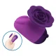 Estimulador de clítoris 7 modos recargable forma rosa morada - Pretty Love