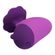 Estimulador de clítoris 7 modos recargable forma rosa morada - Pretty Love