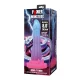 Void Python dildo fantasía con ventosa 20,5 cm Ø 5,2 cm azul, lila y rosa - Power Monsters
