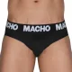 Slip clásico negro + negro MCH007 - Macho
