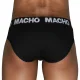Slip clásico negro + negro MCH007 - Macho