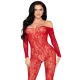Bodystocking de lencería de encaje talla única 89366 - Leg Avenue