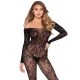 Bodystocking de lencería de encaje talla única 89366 - Leg Avenue