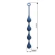 Bolas anales silicona azul talla XL 52,5 cm - Mr Play