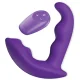 Estimulador anal vibrador rotativo con control remoto morado - She.e.o