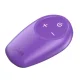 Estimulador anal vibrador rotativo con control remoto morado - She.e.o