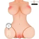 Vero torso vagina con efecto succión, calor, vibración y voz 5,5 kg - Intense Deep Touch