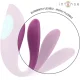 Annie estimulador & vibrador forma de U morado control remoto - Intense
