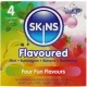 Multi sabores preservativos premium pack 4 - Skins