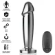 Plug anal 10 vibraciones metal en forma de dildo con control remoto S - Intense