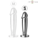 Plug anal 10 vibraciones metal en forma de dildo con control remoto S - Intense