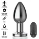 Plug anal 10 vibraciones metal con control remoto L - Intense